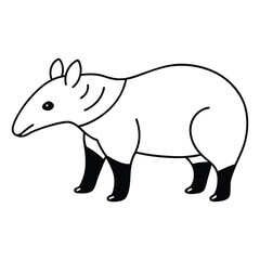 illustration of a tippy tapir