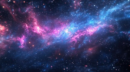 Naklejka premium Beautiful view of the galaxy in 3D cartoon rendering