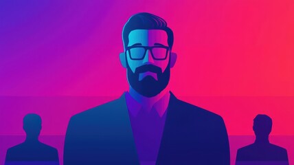 Business mentor teaching a group of entrepreneurs in a futuristic digital classroom, highlighting training and skill development Network business  entrepreneurship  training