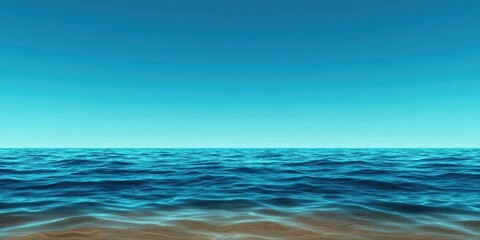 Obraz premium Black Sea during the summer season, Summer coastal landscape of a tranquil sea