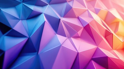 Fototapeta premium Low Poly Triangular Pattern Wallpaper