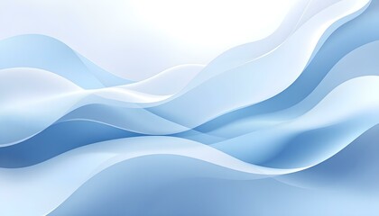 Fototapeta premium Abstract light blue background, transparent gradient stained glass background. Light blue pattern with waves background. Abstract shiny bright blue waves banner design