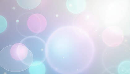 Soft pastel abstract circle light effect background with gentle shades of pink