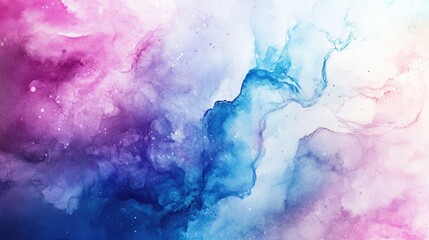 Obraz premium Surreal watercolor artwork on canvas featuring a marble background and psychedelic textures Abstract fantasy design with chaotic lines and strokes for creative decor or textile prints