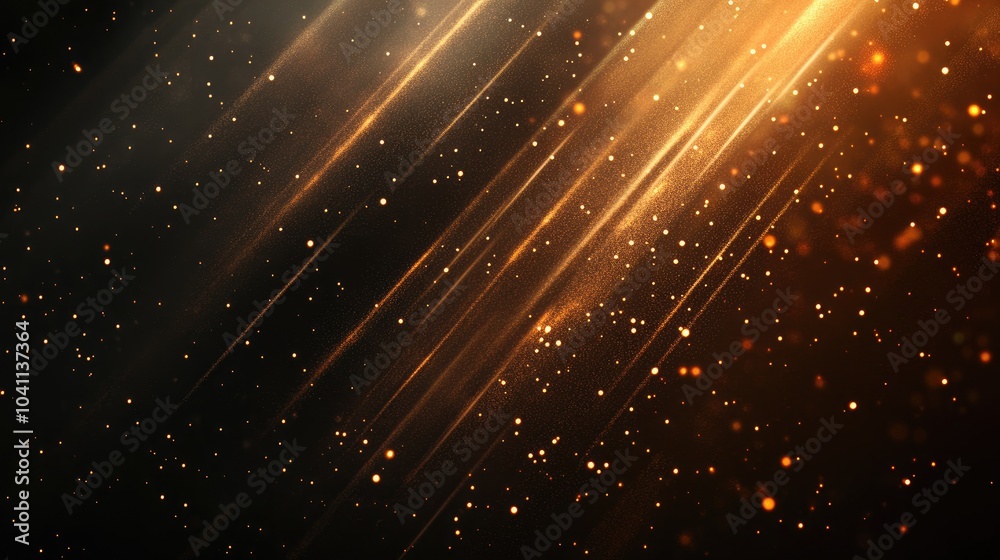 Poster radiant lines illuminate the dark backdrop creating captivating flashes of light an abstract shimmer
