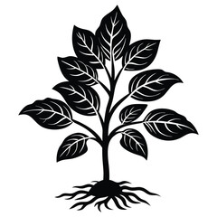 vector tree silhouette