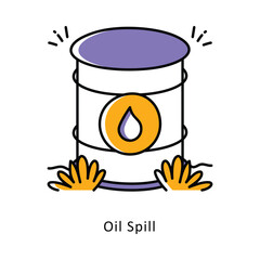 oil Spill isometric stock illustration. EPS File stock illustration
