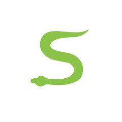 Fototapeta premium green snake vector