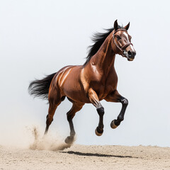 Obraz premium Horse Galloping Isolated