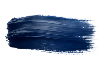 Dark navy blue ink brush paint stroke TRANSPARENT  PNG 
