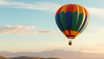 Fototapeta premium Colorful Hot Air Balloon