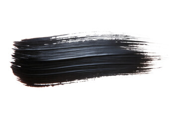 Black ink brush paint stroke TRANSPARENT  PNG 