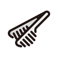 Tongs outline icon for graphic design, apps and websites