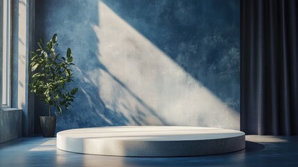 Display pedestal design platform blank product showcase 3D rendering