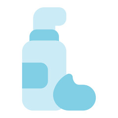 Fototapeta premium facial foam icon for illustration