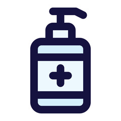 hydroalcoholic gel icon for illustration