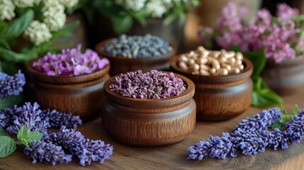 Herbal remedies for postpartum recovery, offering support for new mothers with natural ingredients