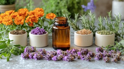 Herbal remedies for postpartum recovery, offering support for new mothers with natural ingredients