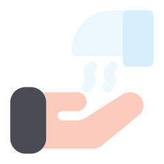 hand dryer icon for illustration