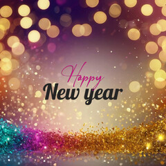 Happy new year social media banner design