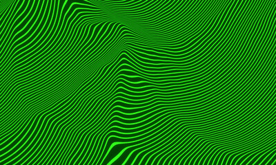 Abstract green and black stripped background