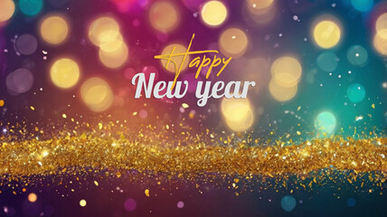 Obraz premium Happy new year banner design