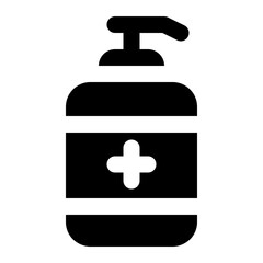 Fototapeta premium hydroalcoholic gel icon for illustration