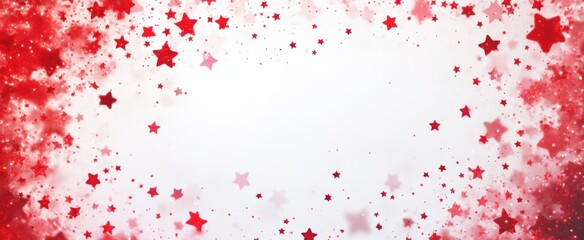 Fototapeta premium The Stars and Red Background