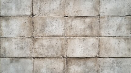 Naklejka premium Gray Concrete Tile Wall Texture Seamless Pattern