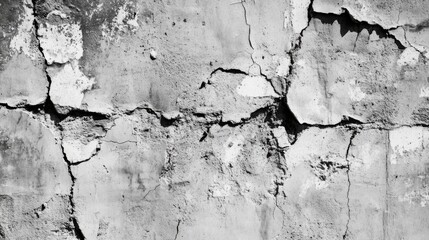 Obraz premium Abstract Crack Texture on Weathered Concrete Wall