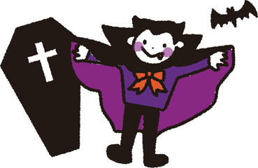 ハロウィンモンスターのかわいいイラスト