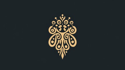 Elegant Gold Floral Design