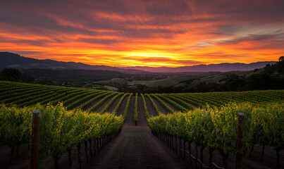 Fototapeta premium Spectacular Nature and Scenic Wonders: Golden Hour Sunsets, Lush Forests, Tranquil Beaches, and Vibrant Fields of Flowers in Stunning Views