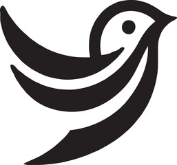 Logo of flying bird vector design