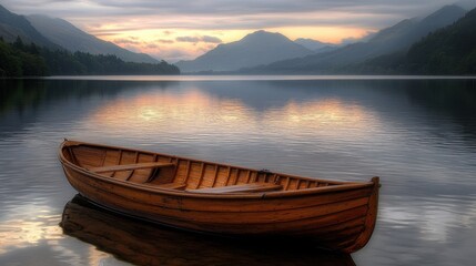 Obraz premium Serenity at Dusk: A National Geographic Inspired Landscape