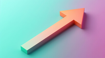 Colorful  arrows pointing upward, symbolizing progress and direction