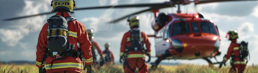Visualize the importance of teamwork in emergency response with lifelike 3D renders of coordinated efforts
