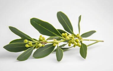 christmass mistletoe professional stock photo on white background