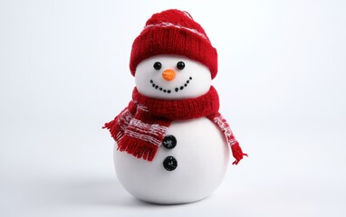 christmass green snowman professional stock photo on white background 