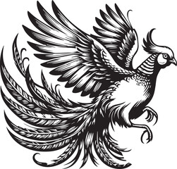 Golden pheasant vector