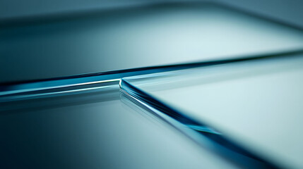 Futuristic 3D blue metallic line pattern for abstract technology wallpaper