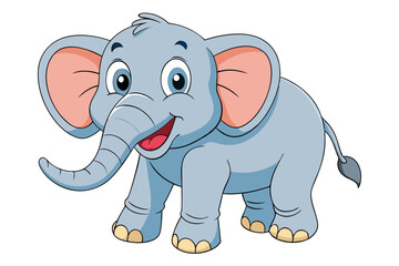 Elephant cartoon vector illustration