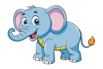 Elephant cartoon vector illustration