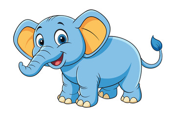 Elephant cartoon vector illustration
