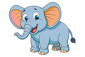 Elephant cartoon vector illustration