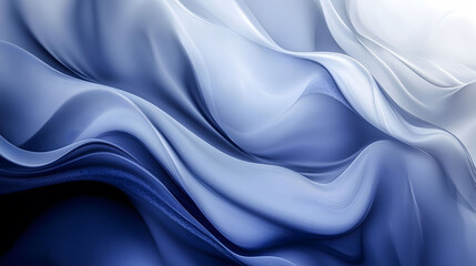 Obraz premium Abstract blue satin texture with flowing waves, perfect for luxury backdrop design