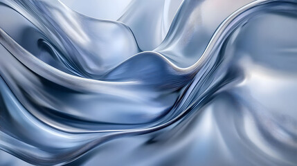 Obraz premium Abstract blue satin texture with flowing waves, perfect for luxury backdrop design