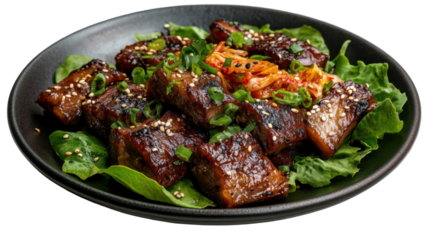 Delicious korean bossam for spring feasts - traditional culinary delight for culinary media - transparent background png