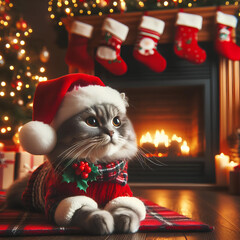 cute christmas pet background