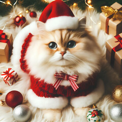 cute christmas pet background
